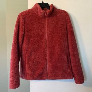 Super soft fleece terracotta jacket from Uniqlo!
